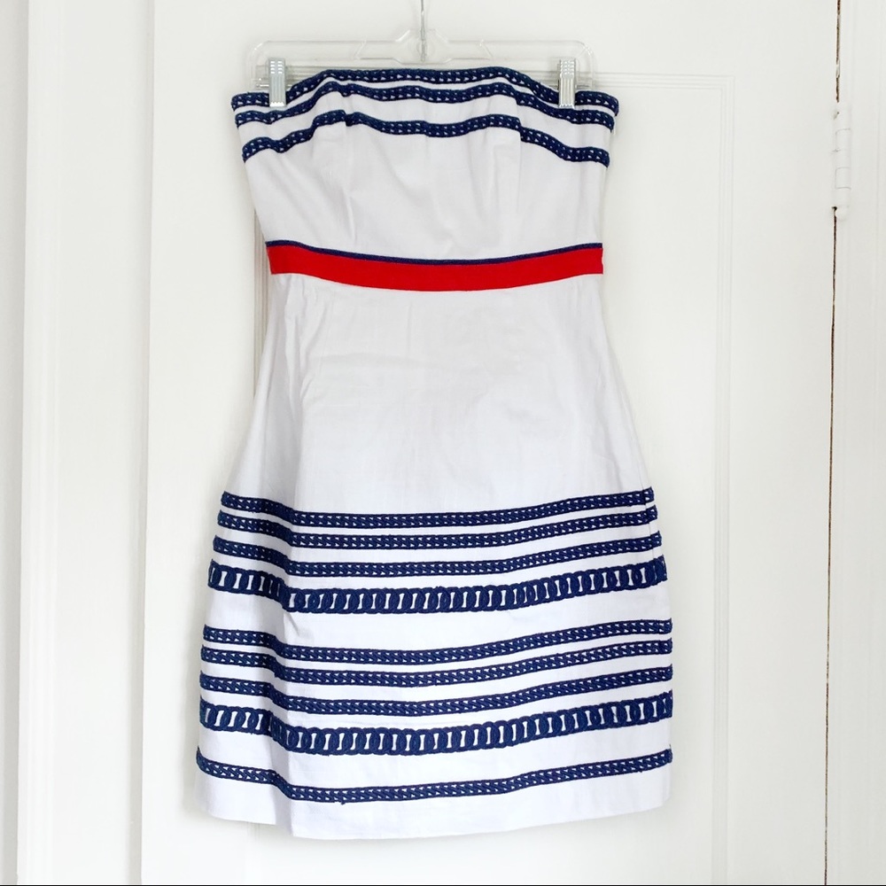 Vineyard Vines White Strapless Dress Size 4